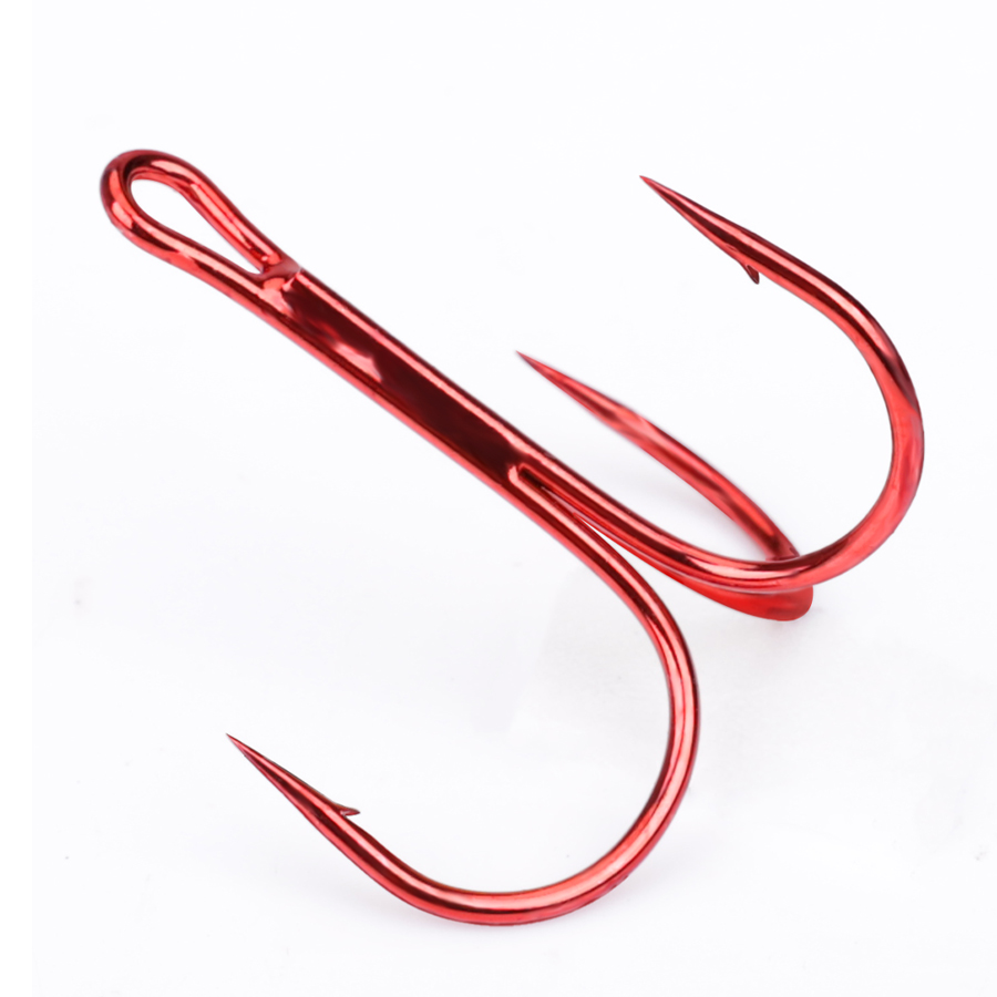Fishing Hook Offset - Fishing Hook High Carbon Treble Red