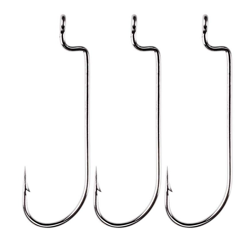 100pc/lot Fishing Hooks High C - огляд і ціна Fishing Hook Offset