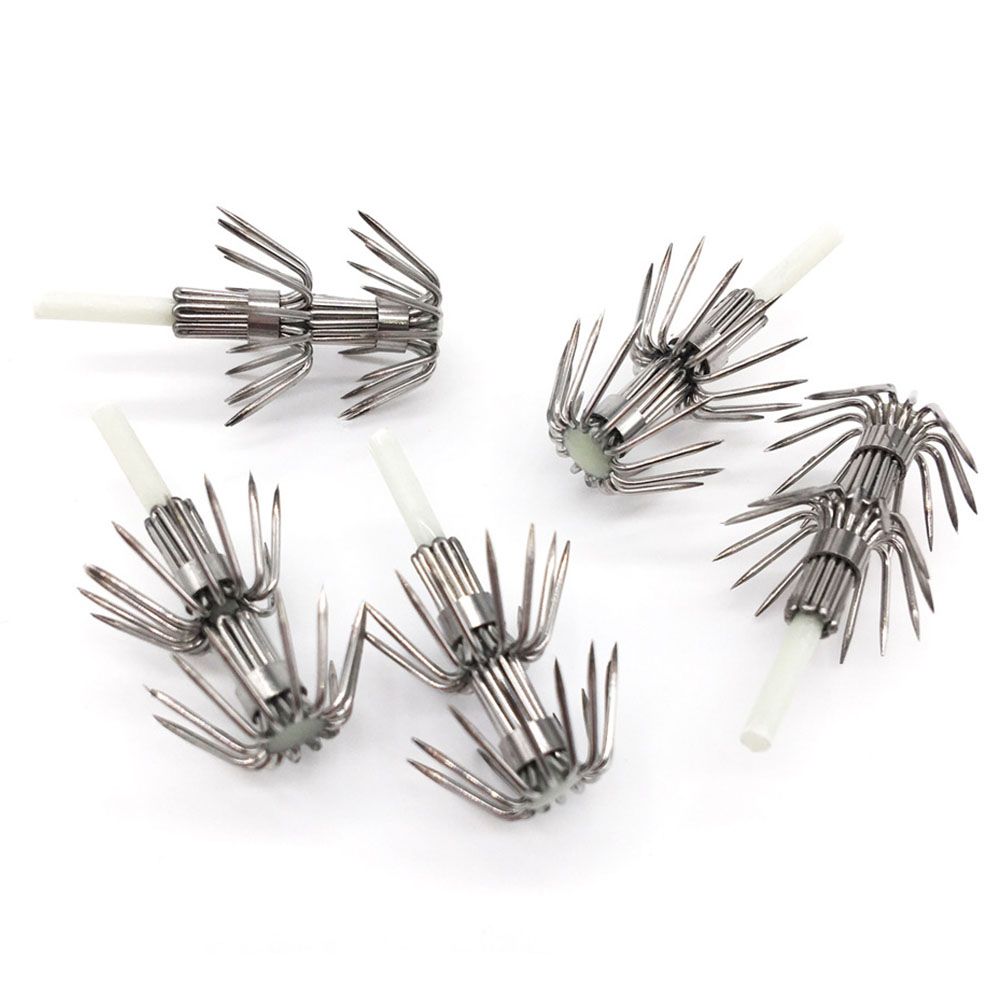 5Pcs Stainless Steel Double La - огляд і ціна Fishing Hook Offset