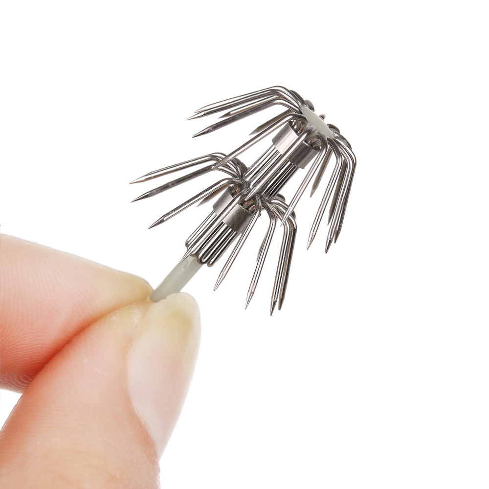 5Pcs Stainless Steel Double La - огляд і ціна Fishing Hook Offset