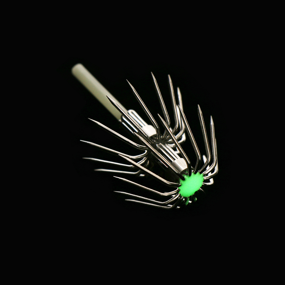 5Pcs Stainless Steel Double La - огляд і ціна Fishing Hook Offset