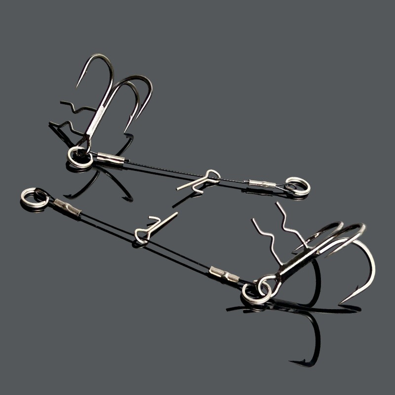 LUREGO 2Pcs Stinger Rig T-Bell - огляд і ціна Fishing Hook Weedless