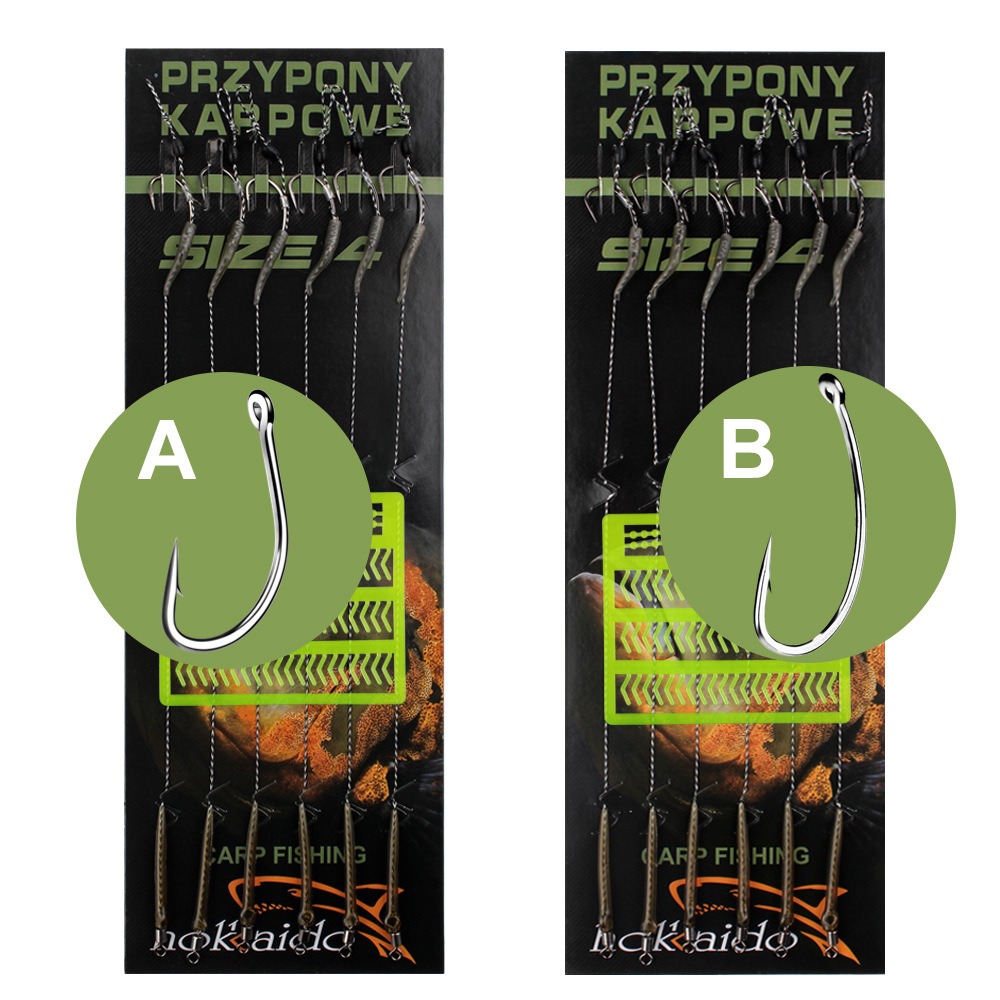 6-8PCS/Set 18.5cm Carp Fishing - огляд і ціна Fishing Hook Offset