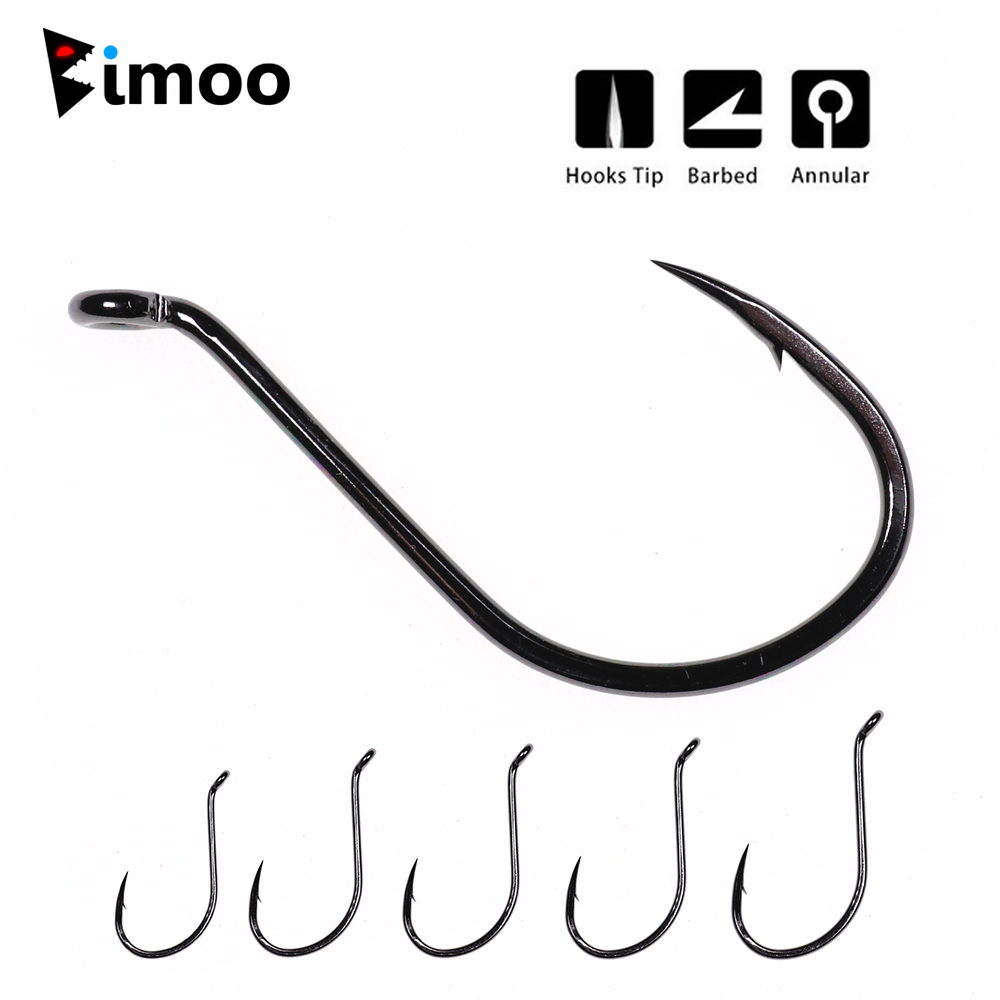 Bimoo 20pcs Offset Octopus Bea - огляд і ціна Fishing Hook Offset