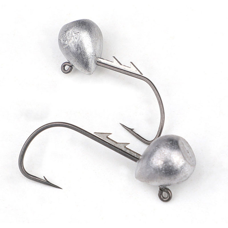 5pcs Jig Head Hook 2.5g/3.5g/4 - огляд і ціна Fishing Hook Offset