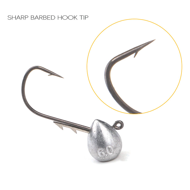 5pcs Jig Head Hook 2.5g/3.5g/4 - огляд і ціна Fishing Hook Offset