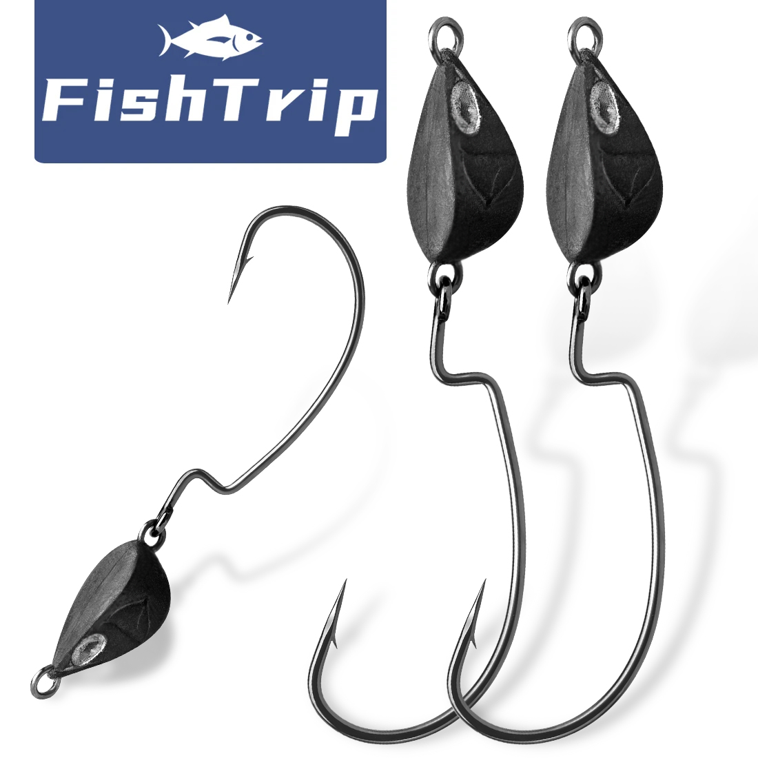 FishTrip 10Pcs Jig Head Fishin - огляд і ціна Fishing Hook Offset