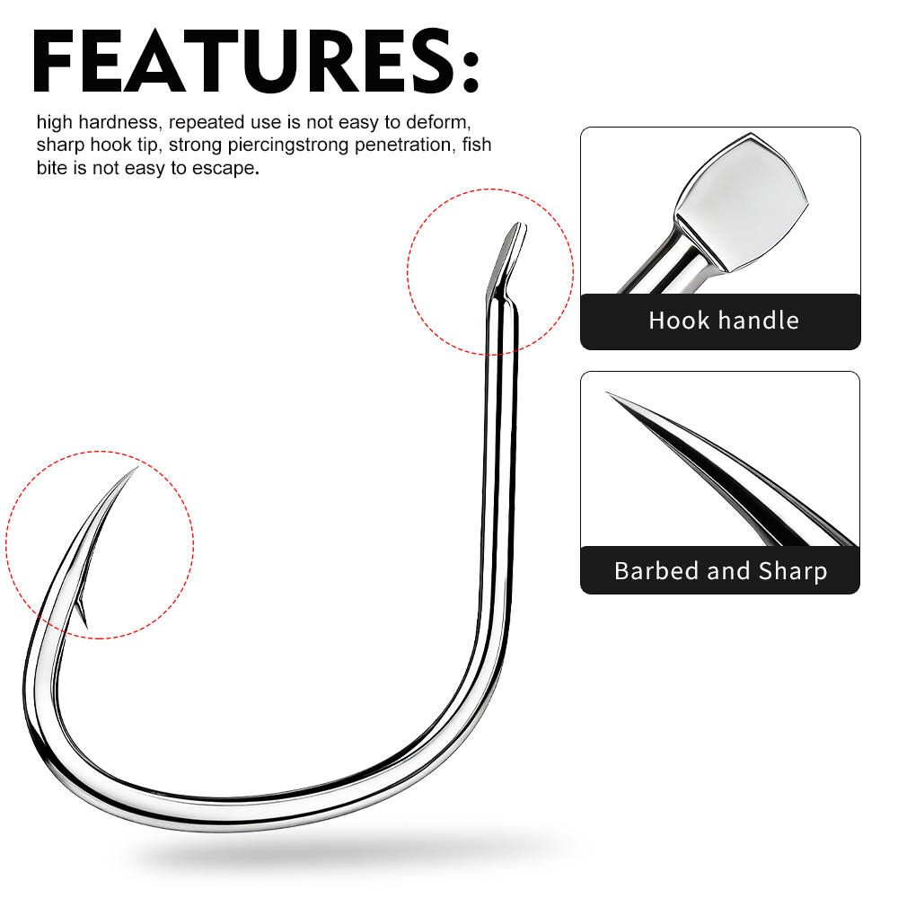 Proberos 20PCS/BOX High Carbon - огляд і ціна Fishing Hook Circle
