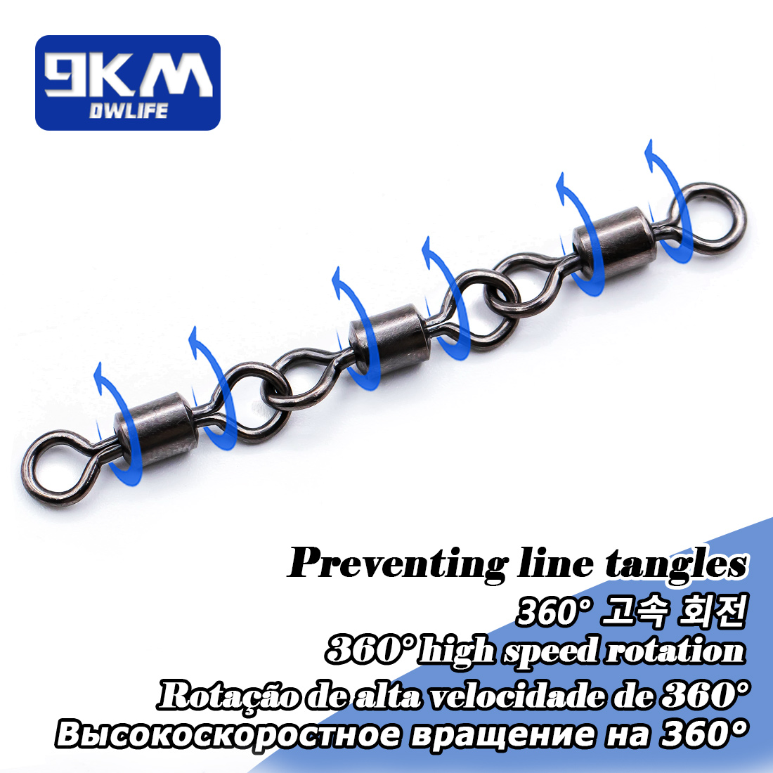 Three Joint Rolling Swivels Fi - огляд і ціна Fishing Hook Offset