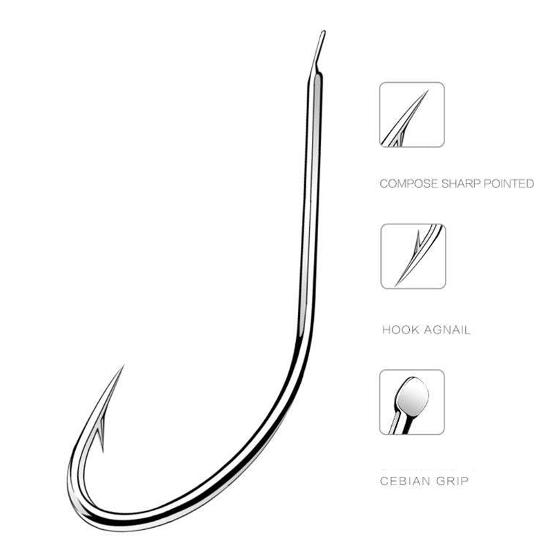 100pcs/box Iseama Circle Carp  - огляд і ціна Fishing Hook Circle