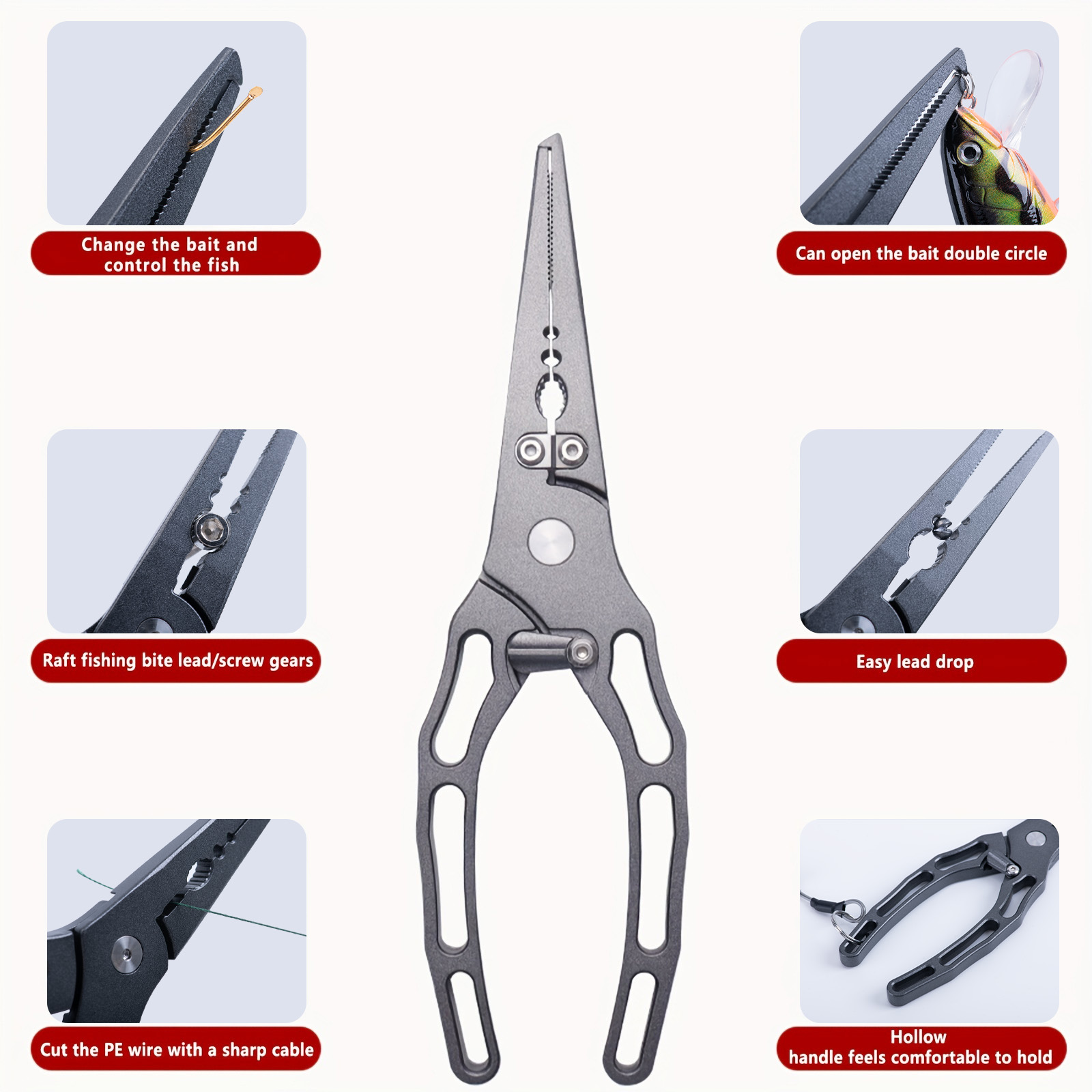 Fishing Pliers and Fish Grippe - огляд і ціна Fishing Hook Sharpener